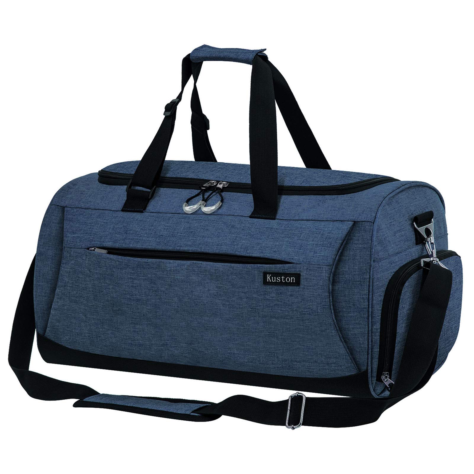 Kuston Sports Gym Bag with Shoes Compartment & Wet Pocket - Durable Gym Duffel Bag for Men & Women - Perfect for Workout, Travel & Overnight Trips