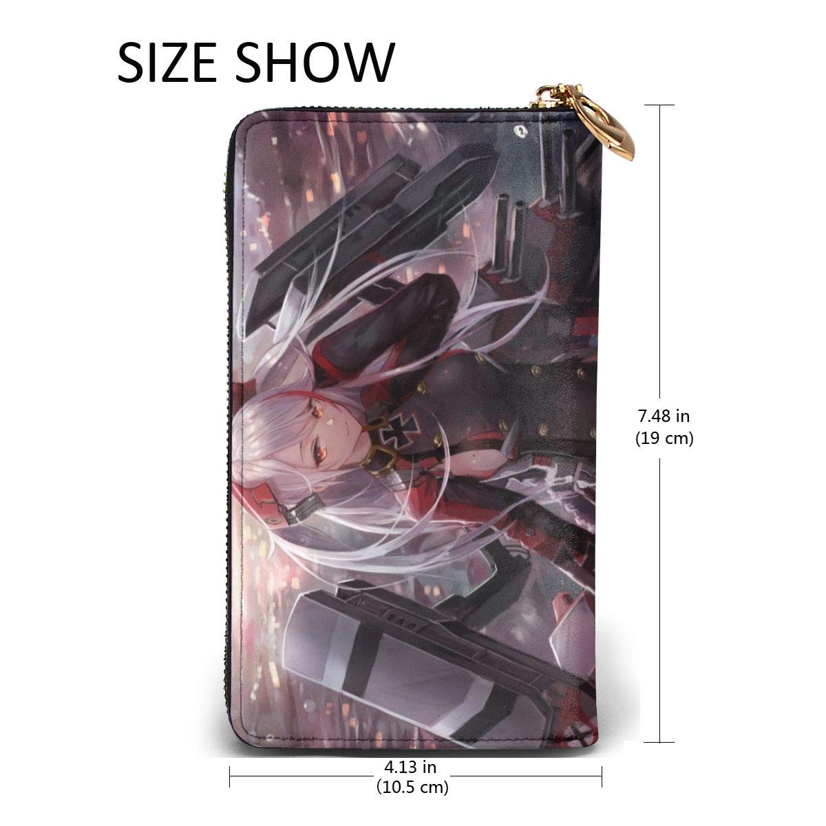 Azur Lane Anime Leather Wallet - Stylish Cosplay Credit Card Holder for Men & Women | Perfect Gift for Anime Fans & Collectors | Use for Daily Essentials, Conventions & Cosplay Events