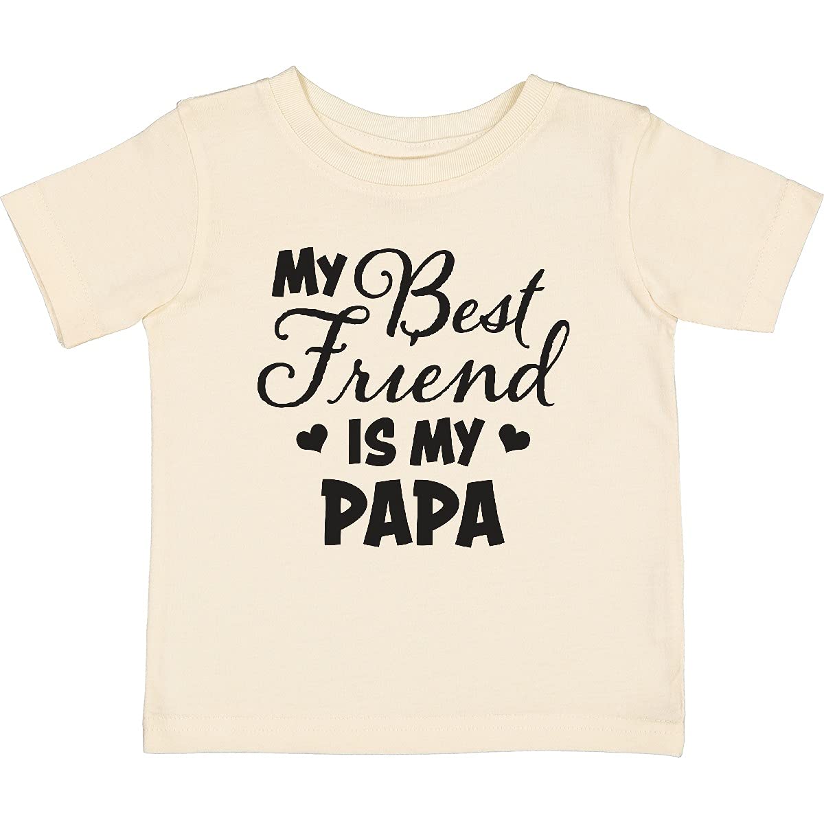 My Best Friend is My Papa with Hearts Baby T-Shirt - Perfect for Father's Day, Family Photos, and Everyday Bonding Moments