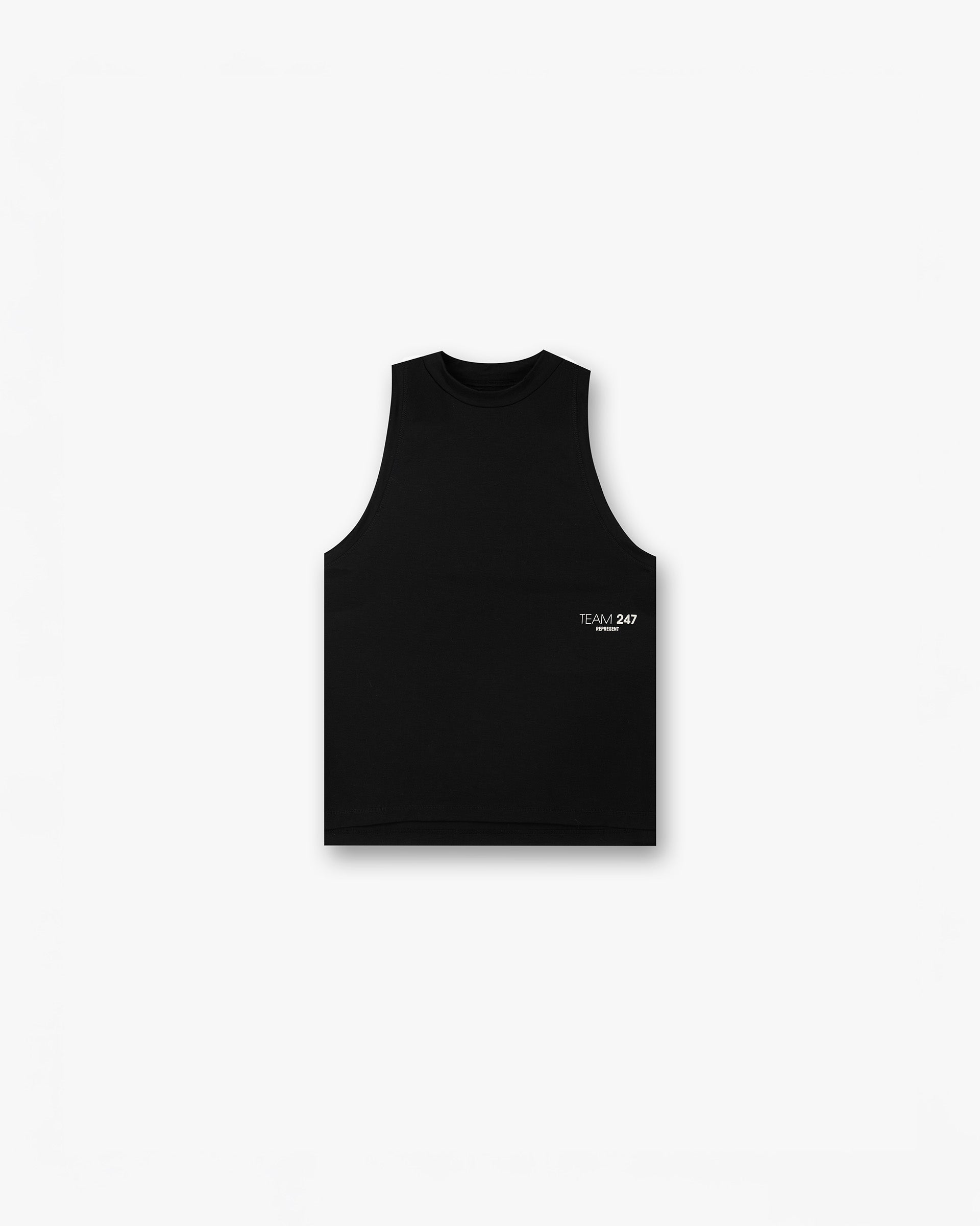 247 Training Tank Top for Women - Breathable Workout Shirt for Gym, Running & Yoga - Comfortable & Moisture-Wicking Black Athletic Tee