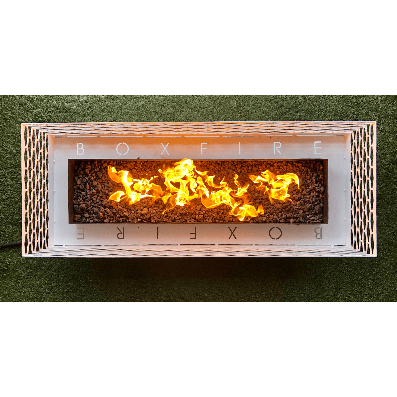 Boxfire Fire Pit - Outdoor Wood Burning Fire Pit for Backyard, Camping & Patio - Durable Steel Fire Pit Bowl with Spark Screen & Poker - Perfect for Bonfires, S'mores & Outdoor Gatherings