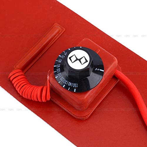 110V Oil Drum Heater with Temperature Control - 9.84x68.5 Inch Silicone Rubber Heating Blanket (2000W) - Perfect for Industrial Drum Heating, Chemical Processing & Cold Weather Storage