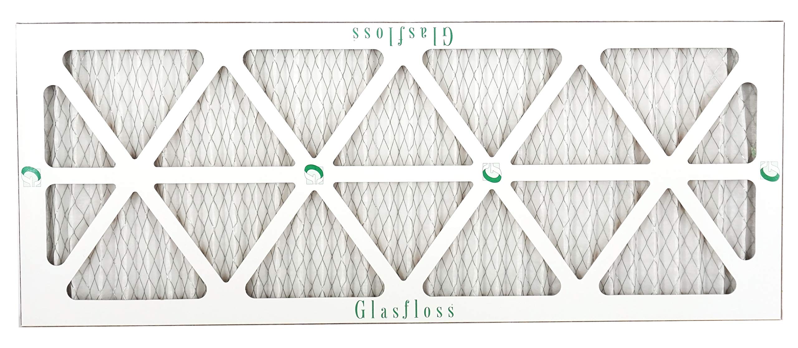 Glasfloss 10x30x1 MERV 10 Pleated Air Filter - 12 Pack - High Efficiency Furnace AC Filter - Made in USA (9.5x29.5x0.875 Inch) - Perfect for Home HVAC Systems & Air Purifiers