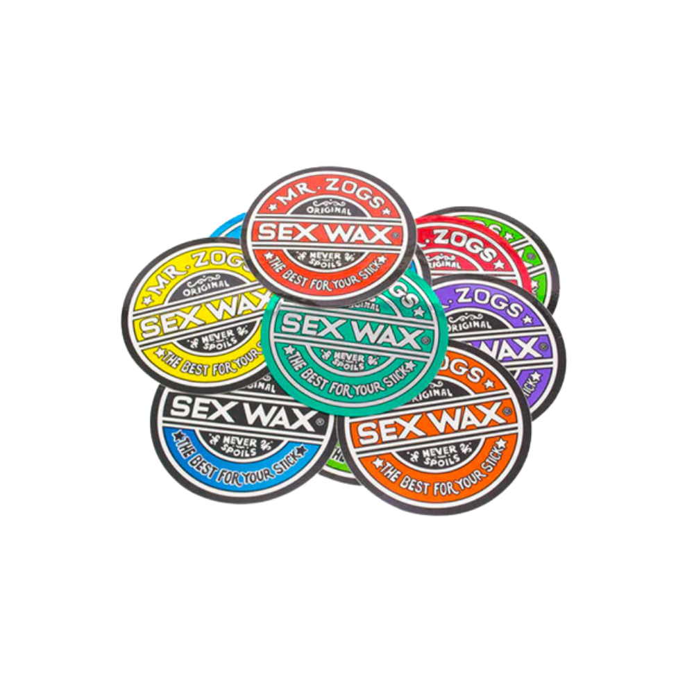 Sexwax Surf Wax Circle Stickers - Non-Slip Grip for Surfboards, Skateboards & Snowboards - Perfect for Surfers, Skaters & Outdoor Enthusiasts
