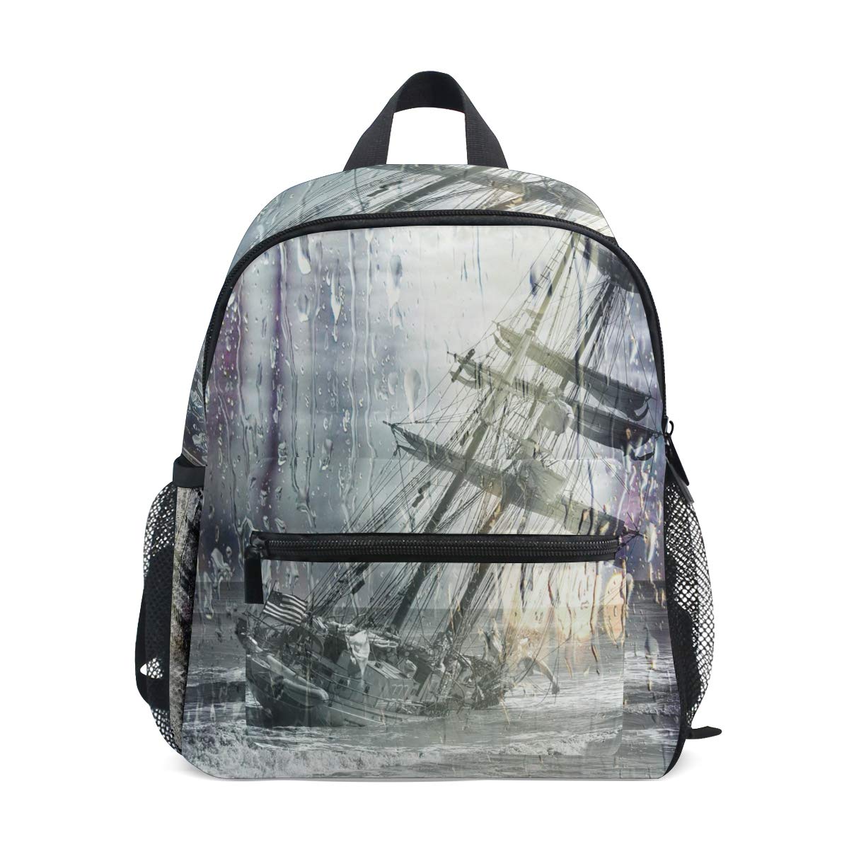 MUOOUM Kids Backpack with Sailing Ship Design - Lightweight School Bag for Toddlers, Preschool & Travel - Durable Daypack for Boys & Girls (Perfect for School, Day Trips & Outdoor Adventures)