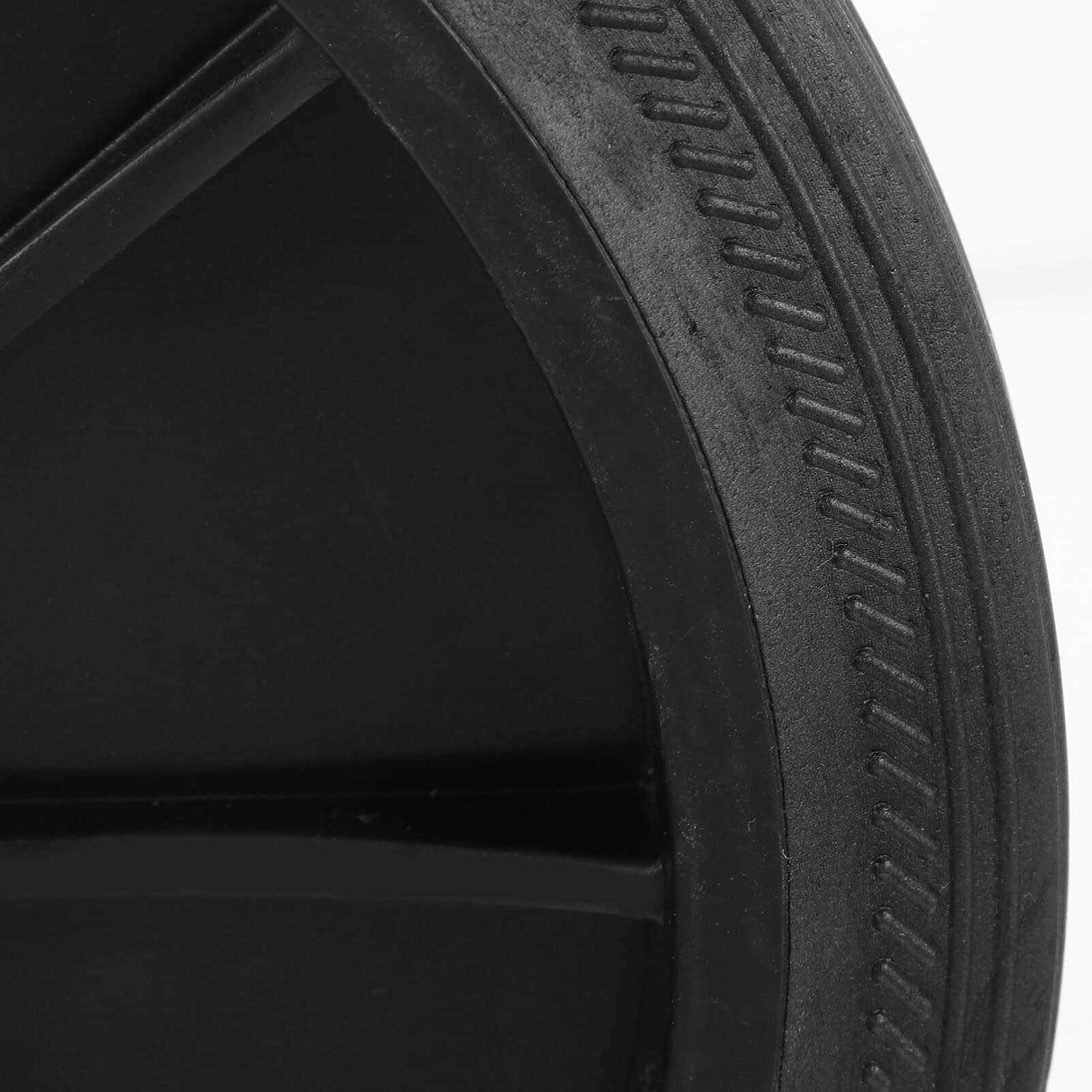 Cabilock 2-Pack Trash Can Replacement Wheels - Heavy Duty Rubber Garbage Bin Wheels, Wastebasket Pulley Accessories (Black) - Perfect for Outdoor/Indoor Trash Cans, Dumpsters & Recycling Bins