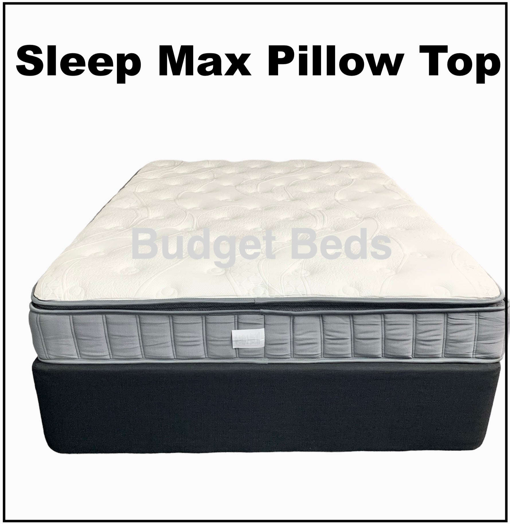 Sleep Max Pillow Top Bed - Single Size Memory Foam Mattress for Back Pain Relief & Pressure Relief | Perfect for Guest Rooms, Dorms & Small Apartments