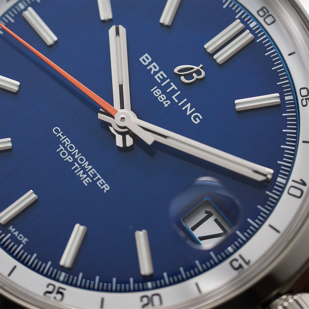 Top Time B31 38mm Blue Dial Men's Watch with Stainless Steel Bracelet - Perfect for Business, Casual & Formal Occasions
