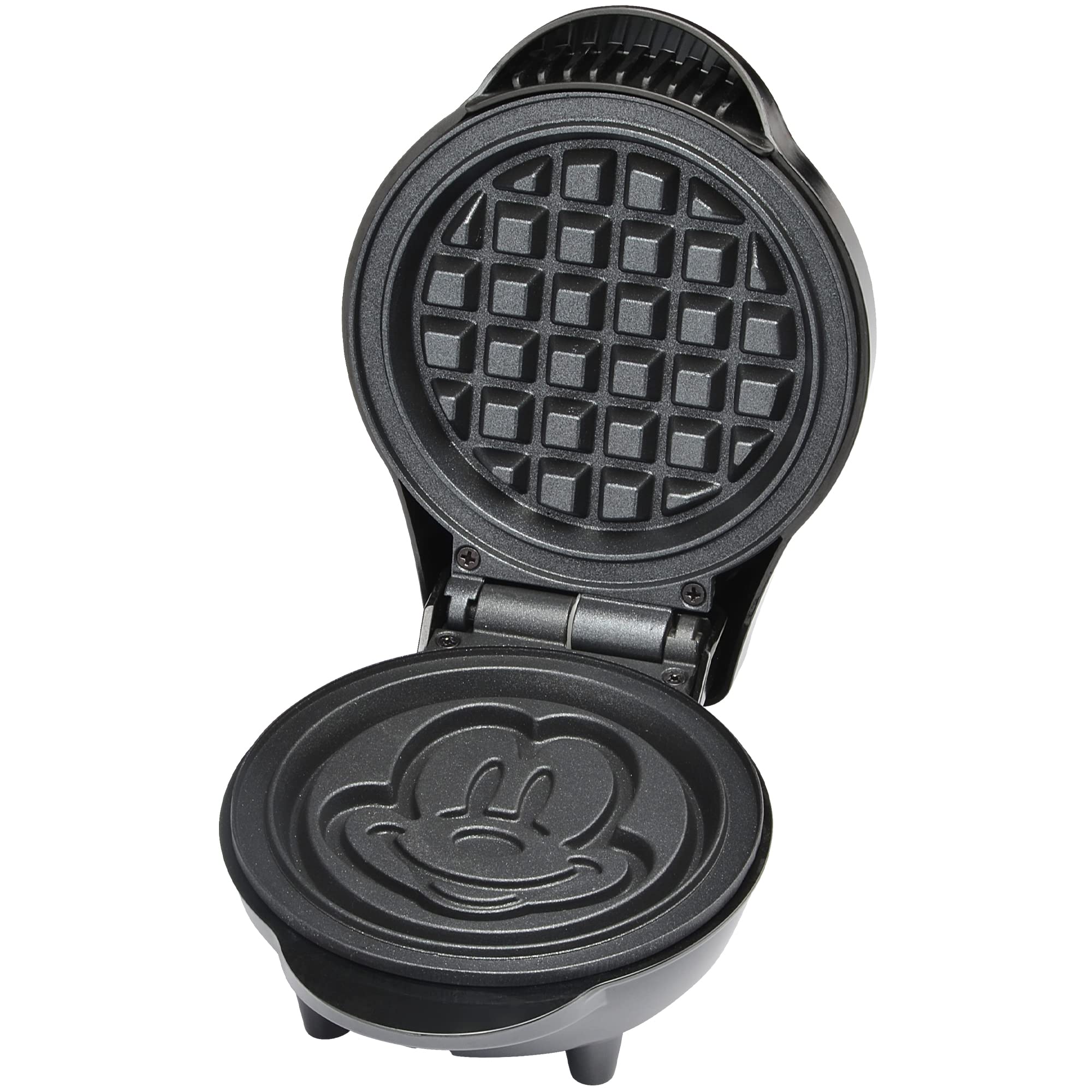 Disney Mickey Mouse 4-Inch Mini Waffle Maker for Kids - Cute Breakfast Maker with Non-Stick Surface - Perfect for Pancakes, Waffles & Sandwiches at Home, School or Parties