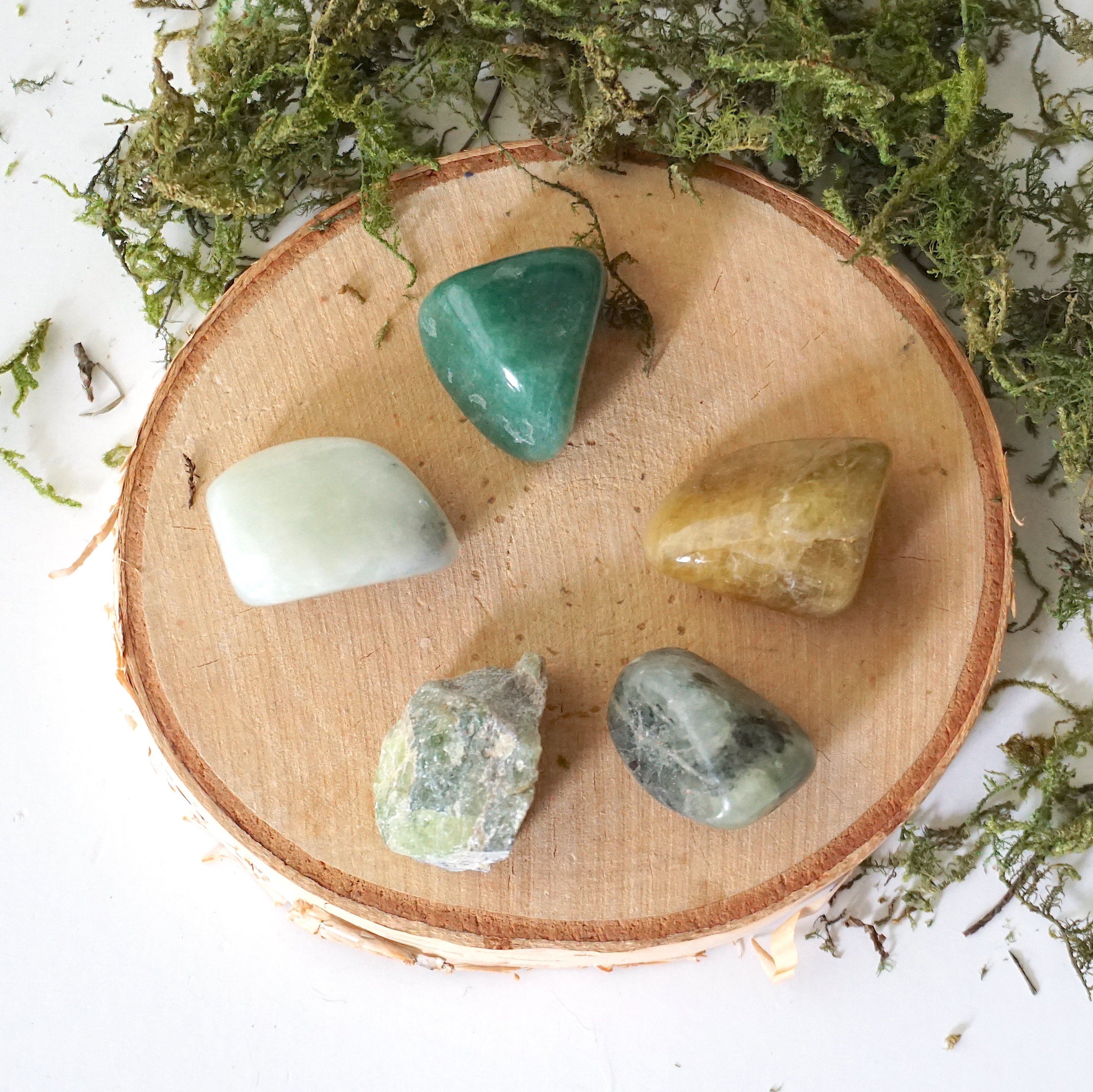 New Beginnings Crystals Healing Stones Bundle - Natural Gemstone Collection for Meditation, Reiki & Energy Healing | Perfect for Spiritual Gifts, Home Decor & Chakra Balancing