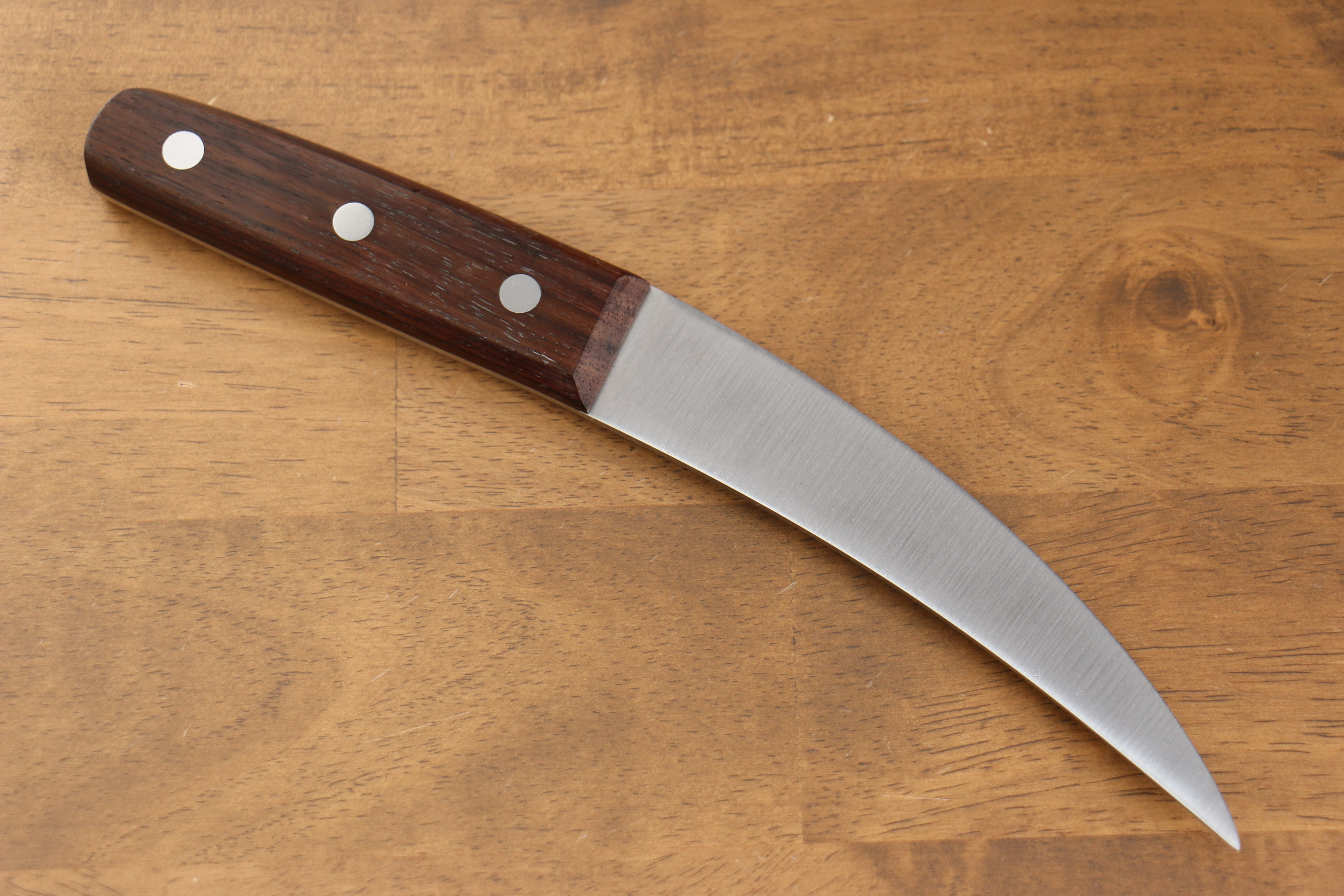 Premium Japanese Steel Butcher Knife 150mm - Handcrafted Shitan Handle - Professional Chef Knife for Meat Cutting, Sushi & Kitchen Use