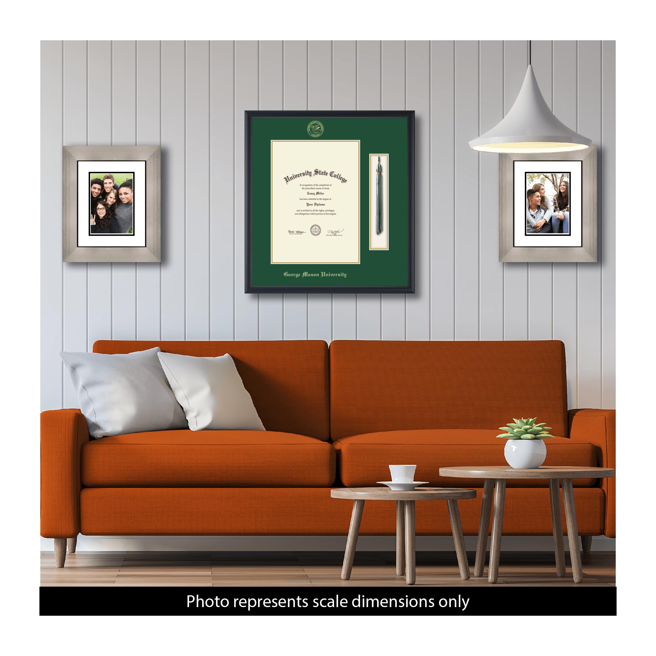 George Mason University 10x14 Diploma Frame - Bachelor's, Master's, PhD Degree Display - Gold Embossed Tassel & Cord - Officially Licensed - Perfect for Graduation Gifts, Office Decor & Academic Achievements