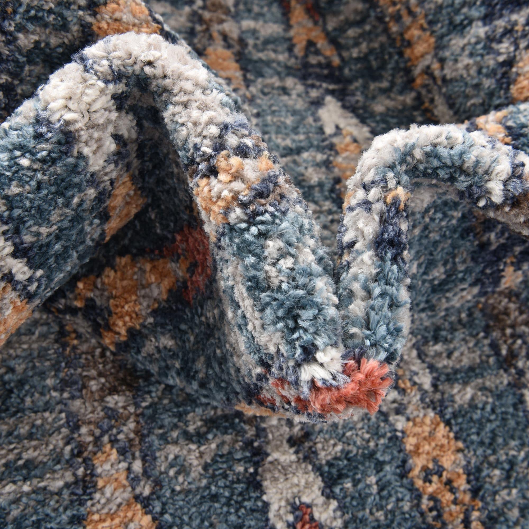 Unique Loom Aramis Collection Blue/Ivory Area Rug - 2'7