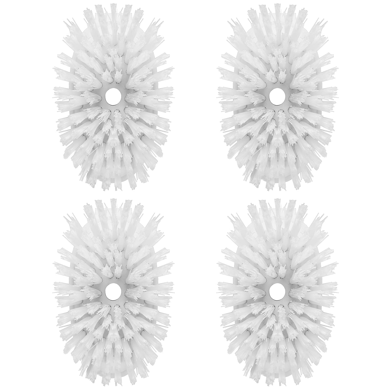 MR.SIGA Soap Dispensing Dish Brush Refills - 4 Pack Replacement Heads for Kitchen Cleaning | Perfect for Washing Dishes, Pots & Pans
