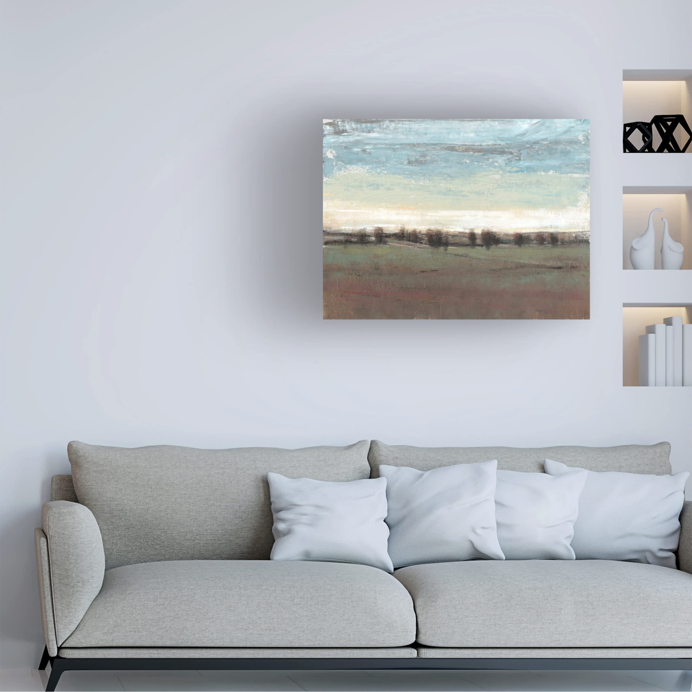 Trademark Fine Art 'Trees in the Distance II' Canvas Wall Art Print by Tim OToole - Perfect for Living Room, Bedroom & Office Decor