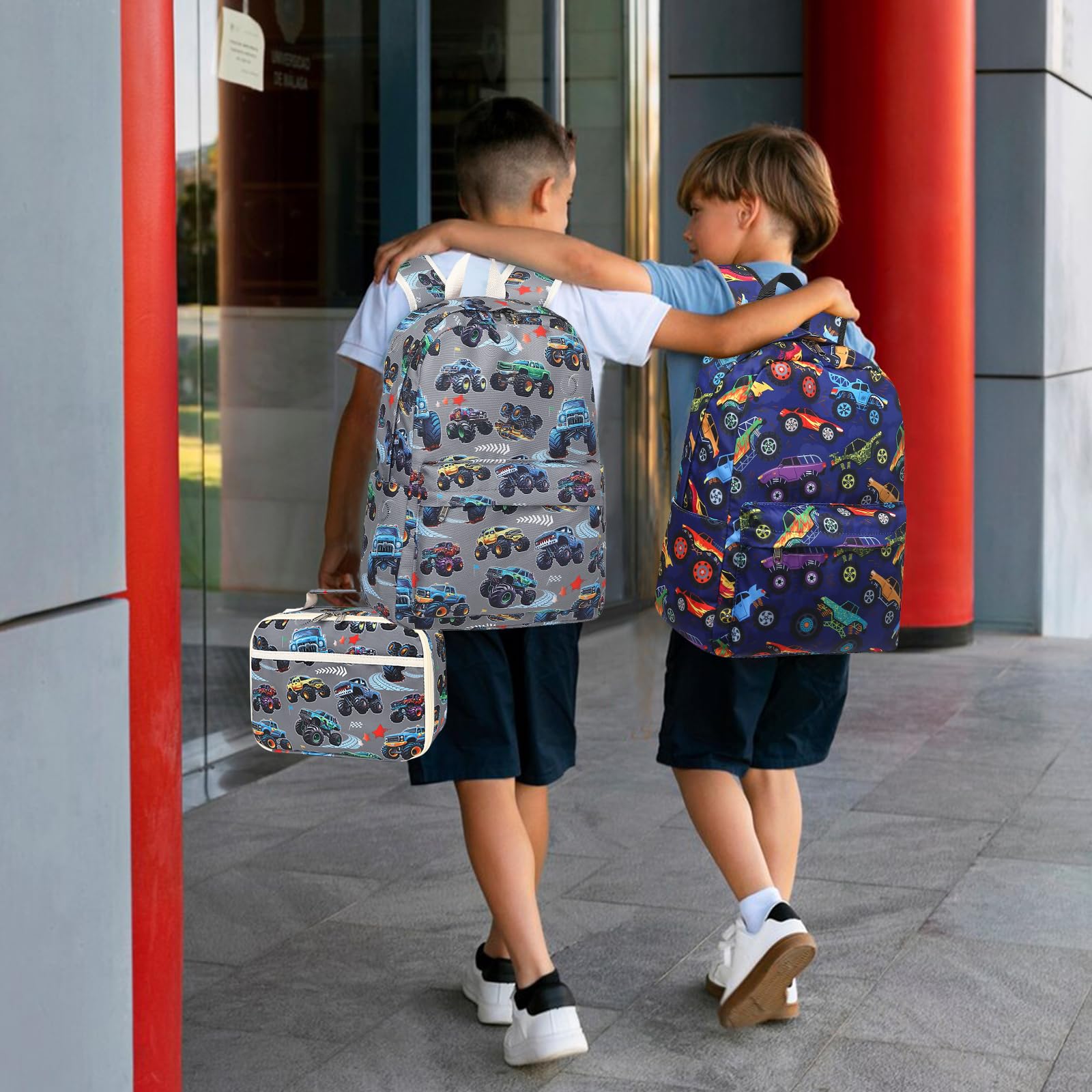 **LEDAOU Kids School Backpack with Lunch Box - Durable Book Bag for Boys & Girls, Kindergarten & Preschool - Perfect for School, Travel & Daily Use**