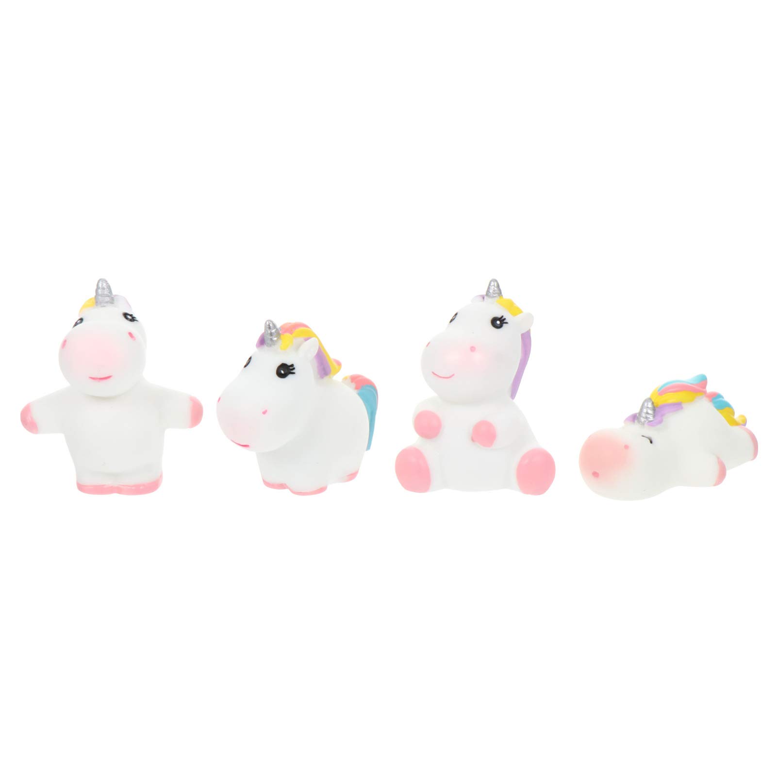 Cabilock Miniature Cupcake Toppers - 4Pcs Tiny Animal Figurines for DIY Terrarium, Fairy Garden & Cake Decorations | Perfect for Home Decor, Party Supplies & Craft Projects