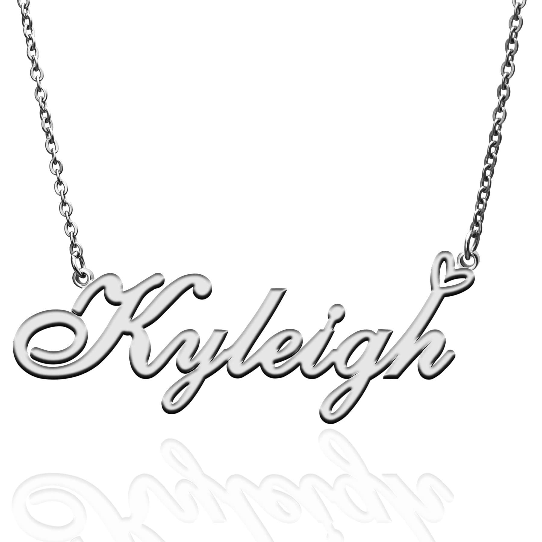 Custom Name Necklace for Women - Personalized Heart Pendant Jewelry with Engraved Names | Best Gift for Girlfriend, Mother, Daughter, Wife | Birthday, Christmas, Anniversary, Valentine's Day Present | Perfect for Everyday Wear, Date Nights & Special Occasions