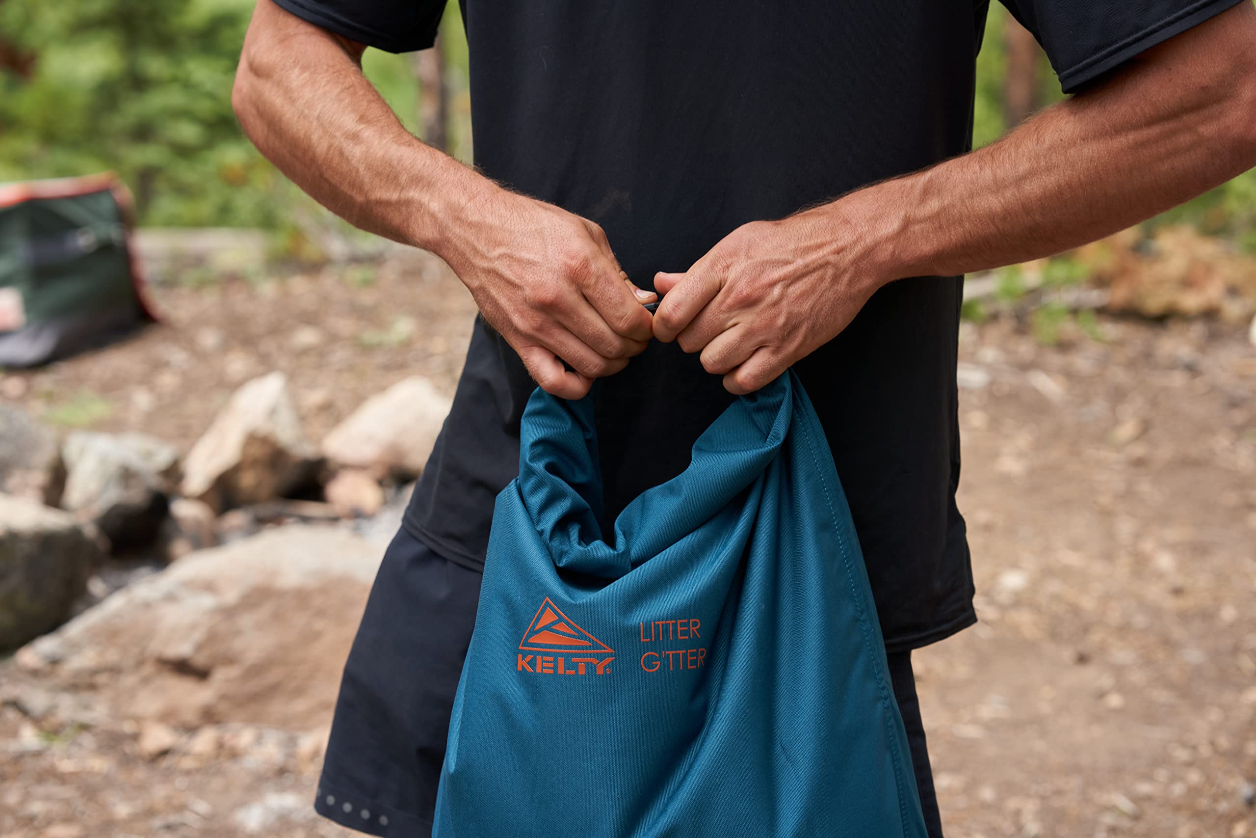 Kelty Litter G’tter Heavy Duty Reusable Trash Bag - 30L Waterproof & Puncture-Resistant Camping Garbage Sack for Firewood, Cans, and Outdoor Waste - Perfect for Hiking, Backpacking, and Campsite Cleanup