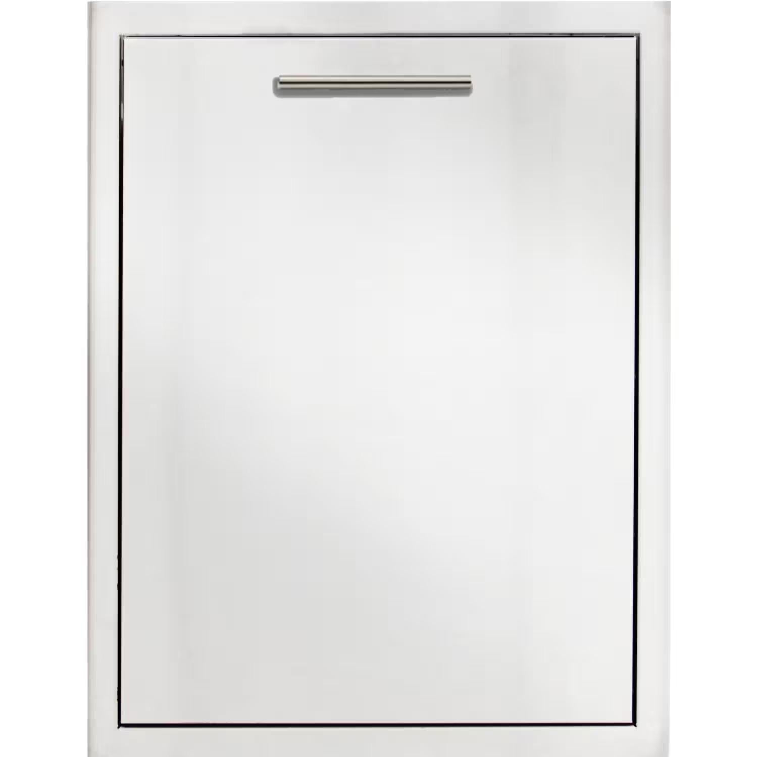 Blaze Grills BLZTRECDRWH Roll Out Double Trash & Recycle Drawer - Heavy Duty Stainless Steel Waste Bin for Outdoor Kitchen, BBQ, and Patio Organization