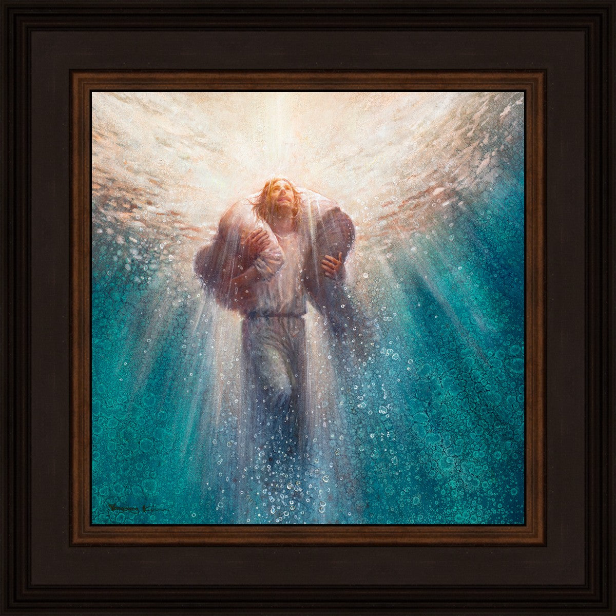 Deep Waters By Yongsung Kim - Premium Wall Art Canvas Print - Ocean Wave Painting for Home & Office Decor - Perfect for Living Room, Bedroom, and Office Spaces