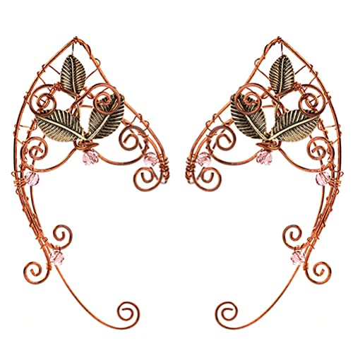1 Pair Elegant Alloy Elf Ear Clips - Delicate Elven Ear Jewelry for Women & Men | Costume Accessories for Cosplay, Fantasy Parties & Themed Events