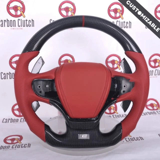 Custom Carbon Fiber Steering Wheel for 2019+ Lexus ES - Premium Upgrade for Sporty Driving & Enhanced Grip | Perfect for Racing Enthusiasts & Luxury Car Modifications