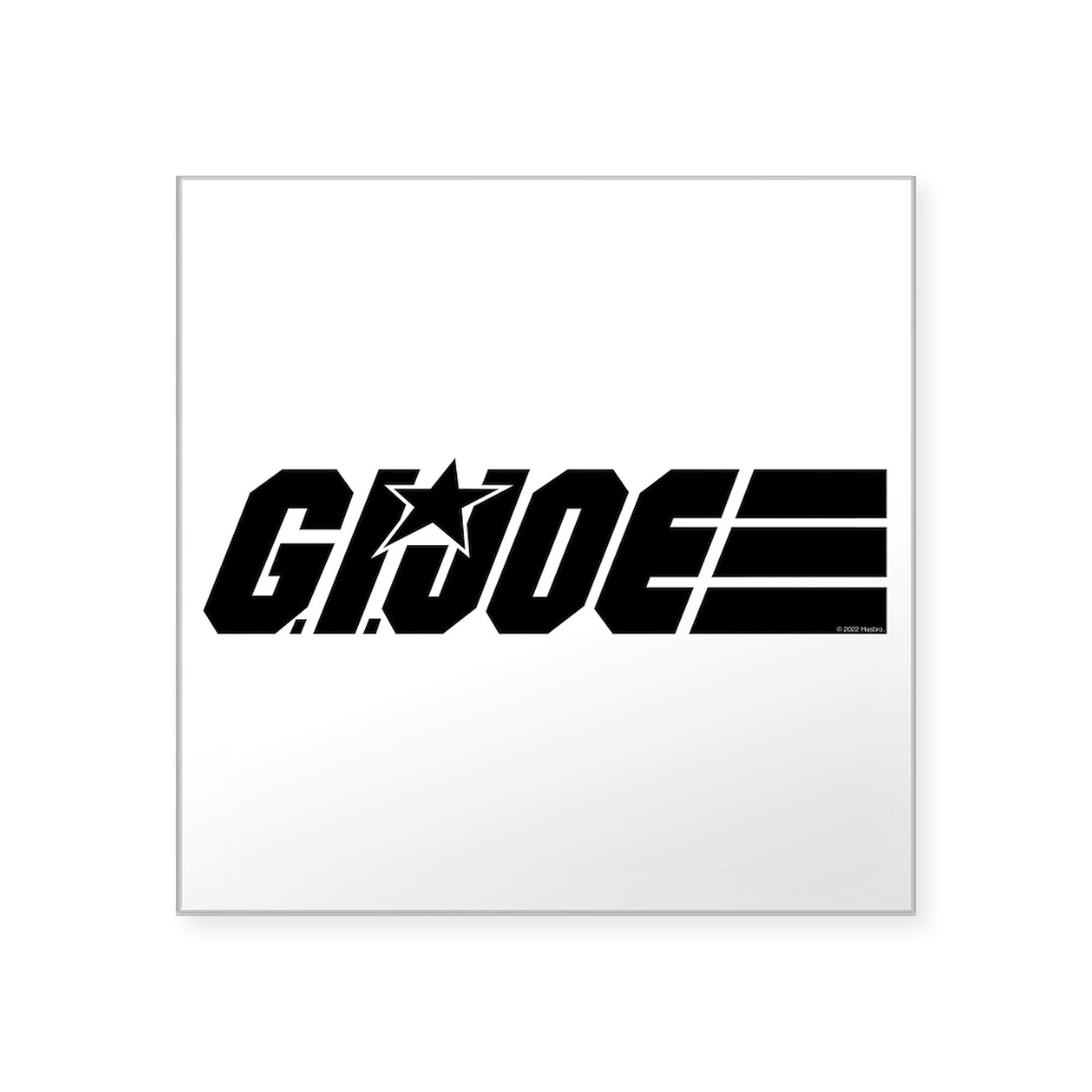 G.I. Joe Logo Black Square Stickers (10 Pack) - Durable Vinyl Decals for Laptops, Water Bottles, Cars & DIY Projects | CafePress Official