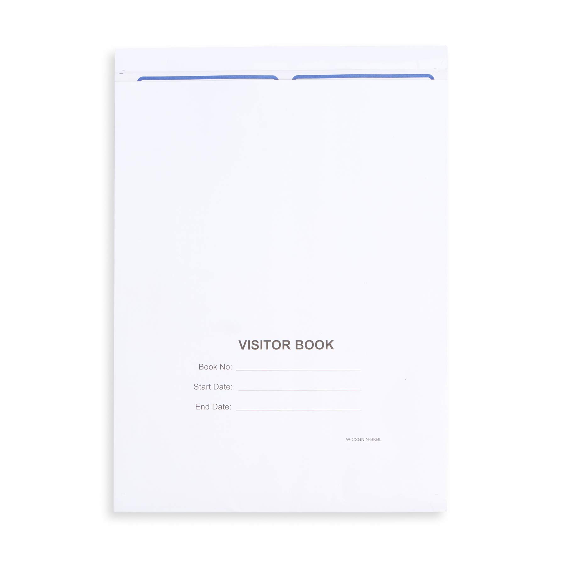 Blue Summit Supplies Visitor Badge Log Book with Duplicate Records - 250 Stickers per Pack - School & Office Visitor Management - Guest Badge Book for Security & Attendance Tracking