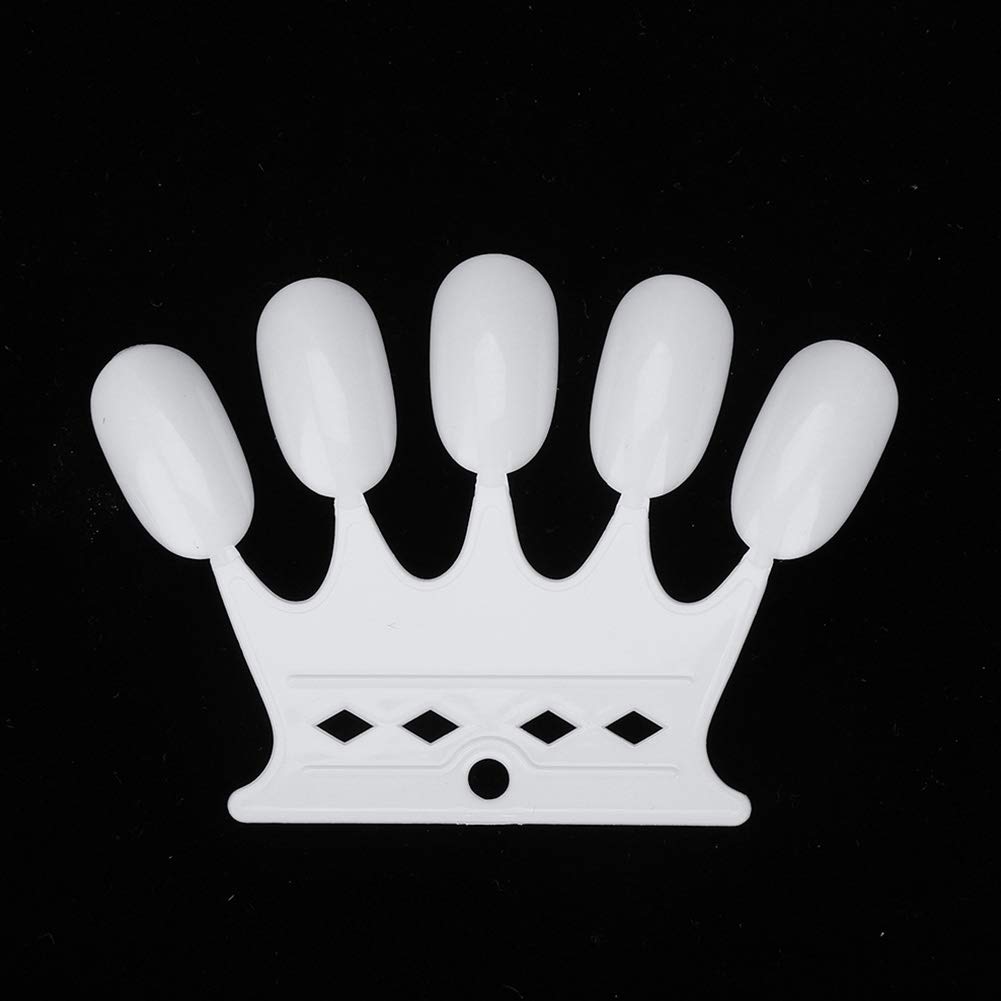 50pcs White Nail Polish Display Sticks - Professional Manicure Practice Tips & Color Cards for Nail Art Training, Salon Showcase, and DIY Home Gel Polish Application