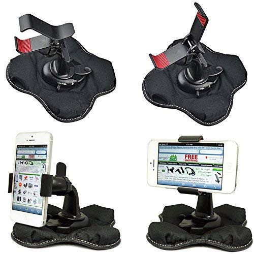 Claw-X Non-Slip Smartphone Beanbag Car Dashboard Mount Holder for Galaxy S24/S25, iPhone 15/16 Pro Max Ultra, Google Pixel 9 & All Phones Up to 4