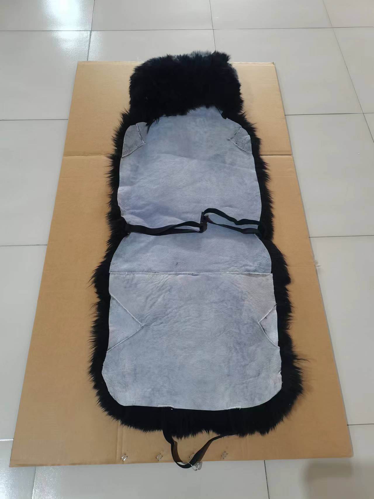 Premium New Zealand Sheepskin Car Seat Covers - Genuine Lambskin Bucket Seat Protectors (2-Pack, Black) - Universal Fit for Most Vehicles - Soft & Comfortable for Long Drives, Winter Warmth & Luxury Interior Upgrade