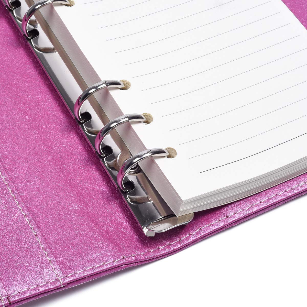 Secure Combination Lock Diary - PU Leather Password Journal with Refillable A6 Pages (18.5x13.5cm, Pink) | Travel Notebook, Secret Keeper, Gift Idea for Women & Teens