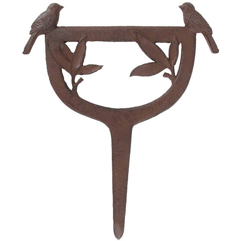 Heavy Duty Cast Iron Bird Boot Scraper - Rustic Outdoor Shoe Cleaner for Mud & Snow - Perfect for Farmhouse Entryway, Garden Path & Porch Decor