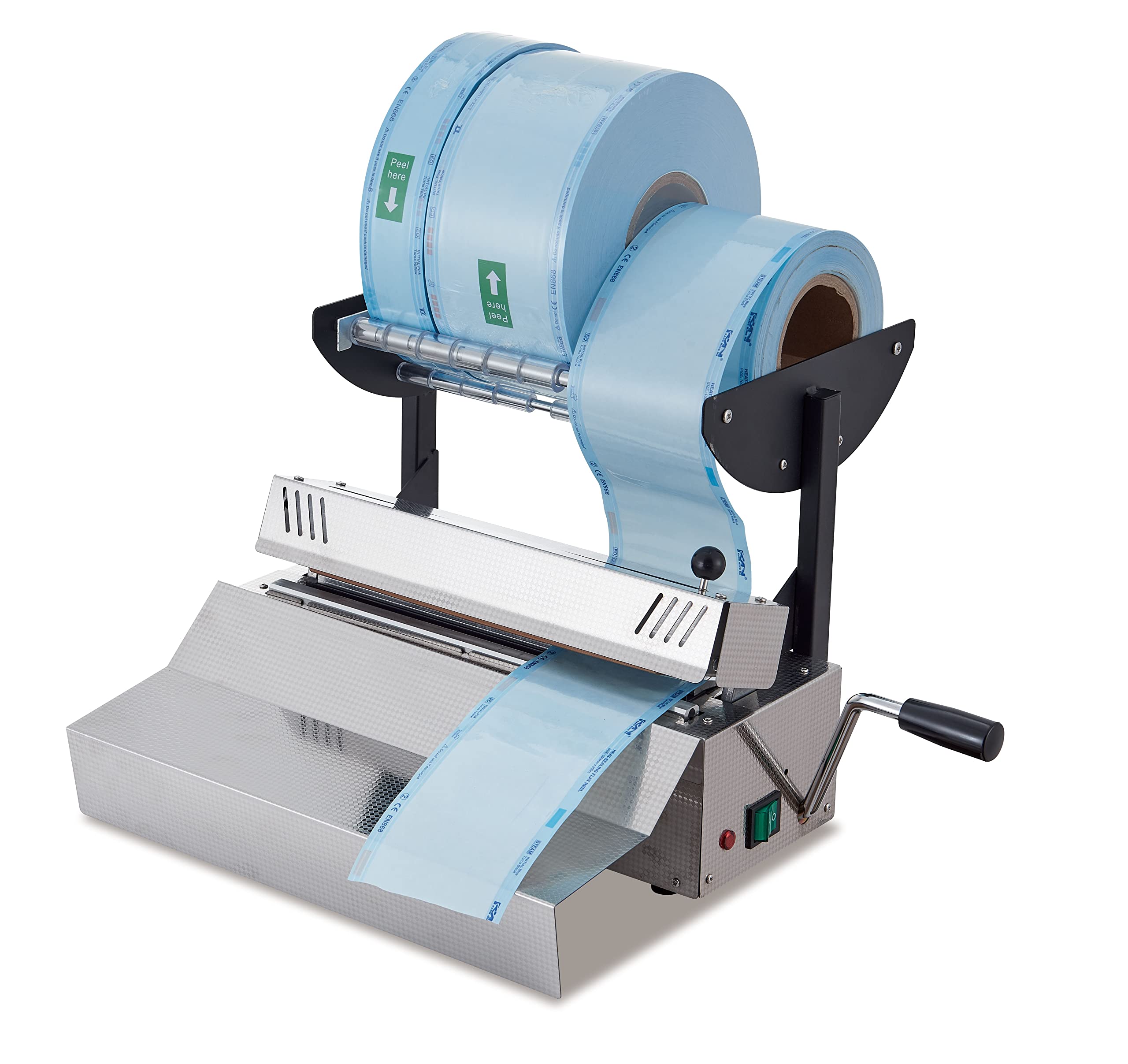 Professional Stainless Steel Dental Sealing Machine for Sterilization Bags - Heat Sealer for Dental Tools & Medical Equipment Packaging - Ideal for Clinics, Hospitals & Laboratories