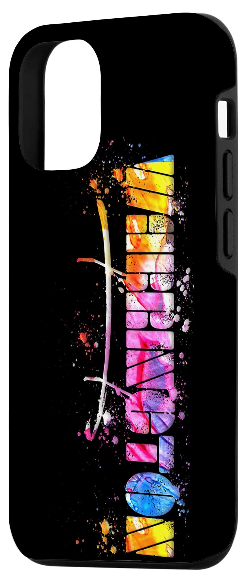 iPhone 12/12 Pro Watercolor Warrington Lettering Phone Case - Artistic Floral Design Protective Cover for iPhone 12 & 12 Pro - Perfect for Daily Use, Travel & Gift Giving