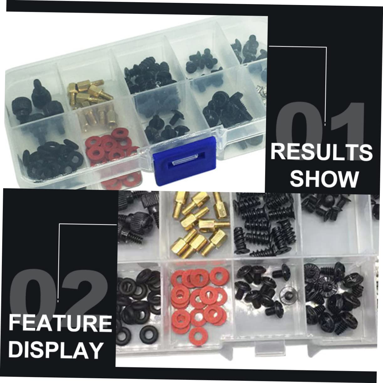 ULTECHNOVO 114pcs Computer Case Screw Kit - Tiny Screw Set for PC Building & Repair - Perfect for DIY PC Assembly, Laptop Upgrades & Electronics Projects