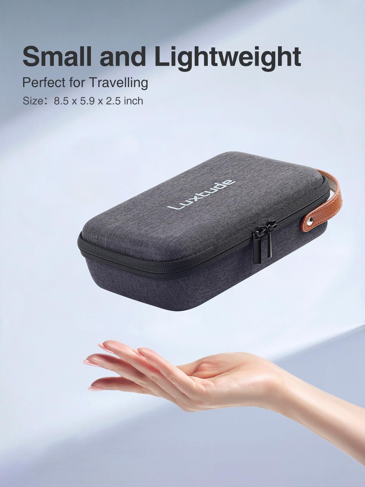 Luxtude Electronics Organizer Travel Case - Hard Shell Charger & Cable Organizer Bag for Tech Accessories, Mouse, Cards, Pens - Perfect Travel Essential & Tech Gift for Business Trips, Vacations, Daily Commute