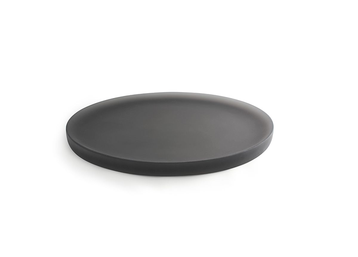 FOH Nassau Round Serving Tray Set of 4 - 14 Inch Decorative Wooden Trays for Dining, Coffee Table, Kitchen & Home Decor - Perfect for Entertaining, Parties and Daily Use