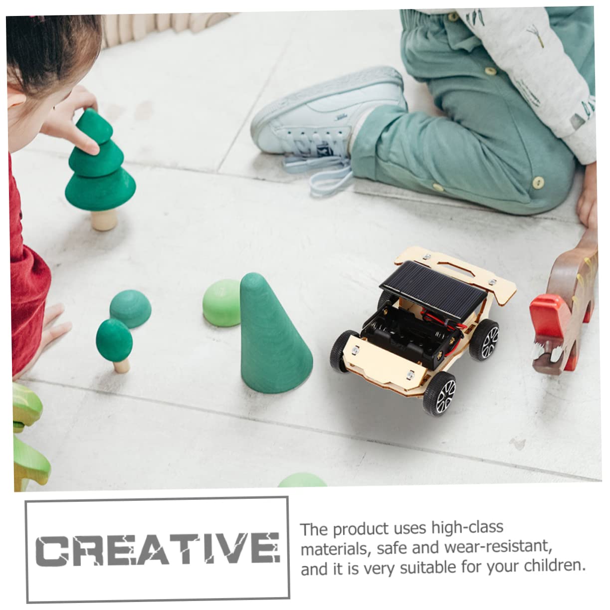 Solar Powered Car Toy Kit for Kids - 2 Pack DIY Solar Vehicle Building Puzzles, Educational STEM Toys for Boys & Girls - Fun Outdoor Science Experiment & Learning Activity