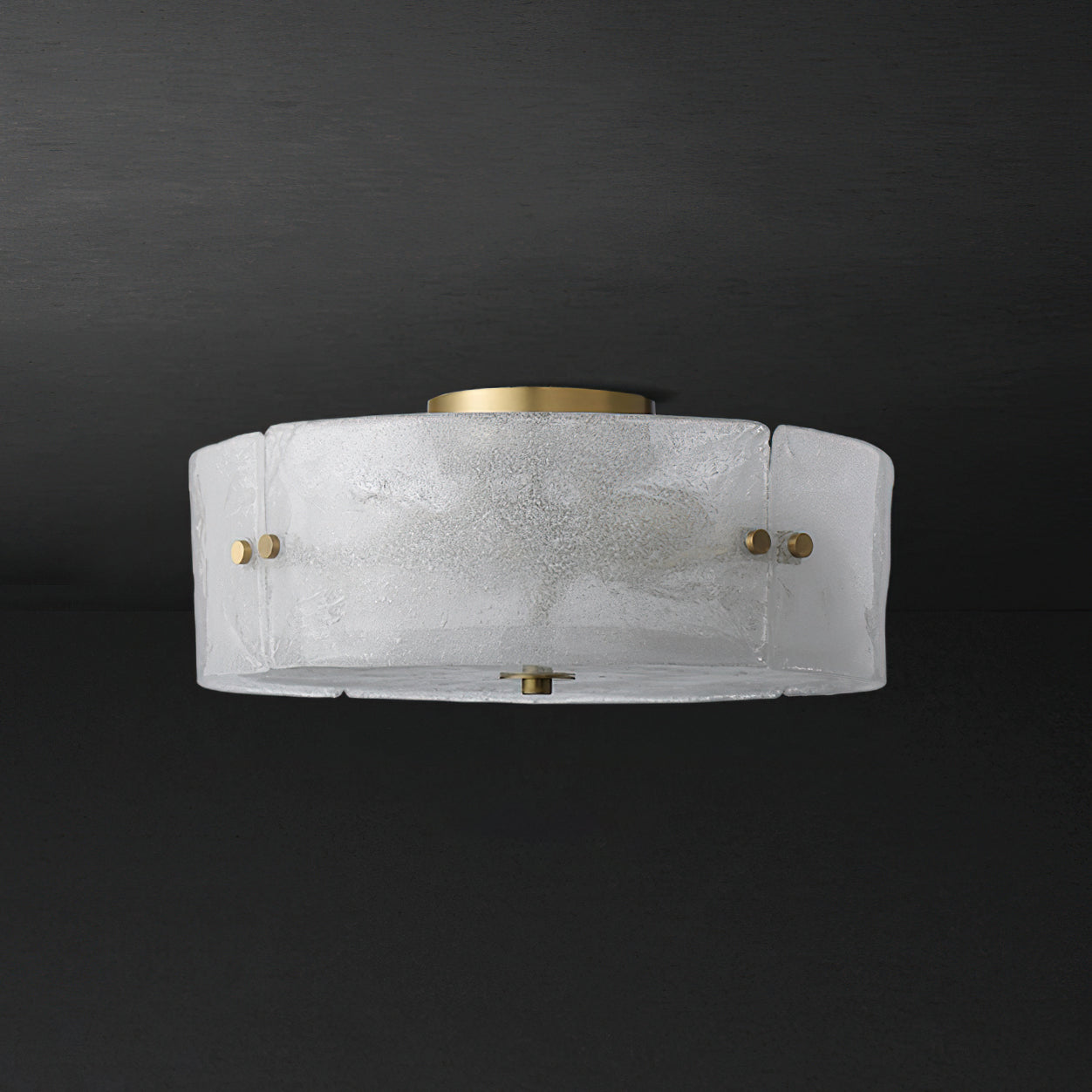 Dumount Modern Ceiling Light Fixture - Energy Efficient LED Flush Mount for Bedroom, Living Room, Kitchen & Hallway Lighting
