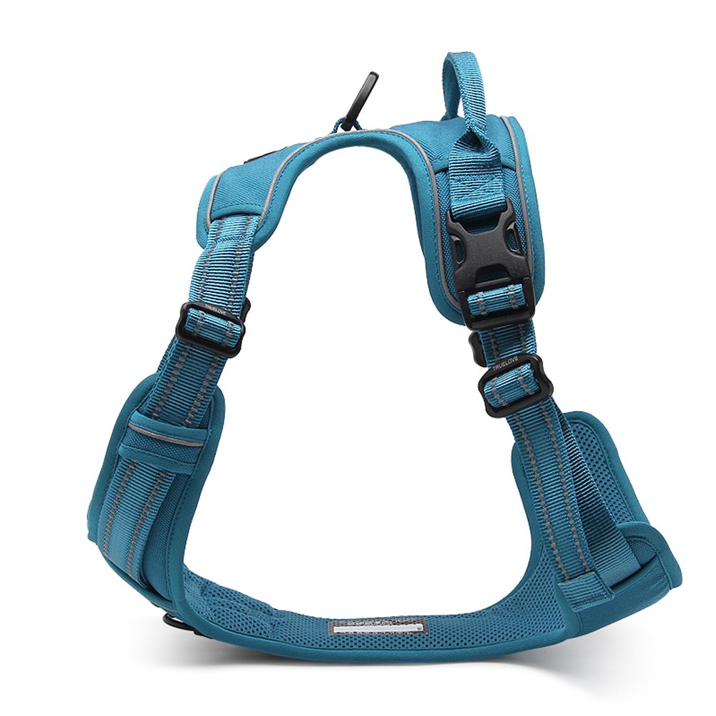 SGODA No Pull Dog Harness with Handle - Adjustable Pet Vest for Small Dogs (Blue) - Perfect for Walking, Training & Outdoor Adventures