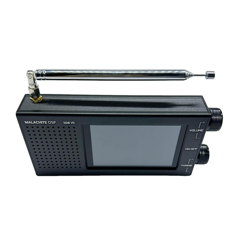 Sarpoer SDR Malachite V5 1.10D Digital Shortwave Radio Receiver - Portable Multiband AM/FM/SSB Radio with Upgraded Firmware for Travel, Emergency, Hobby & Outdoor Adventures