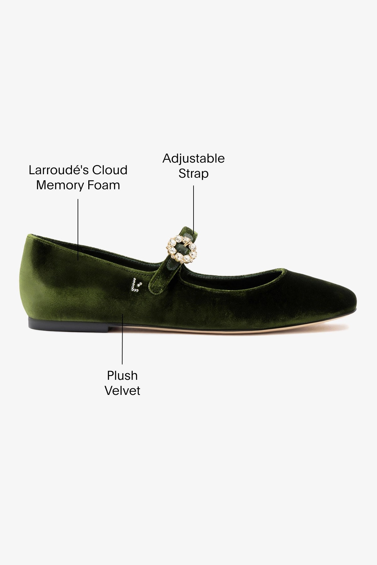 Blair Ballet Flat Shoes for Women - Comfortable & Stylish Bosco Velvet Loafers - Perfect for Work, Office, and Casual Outfits