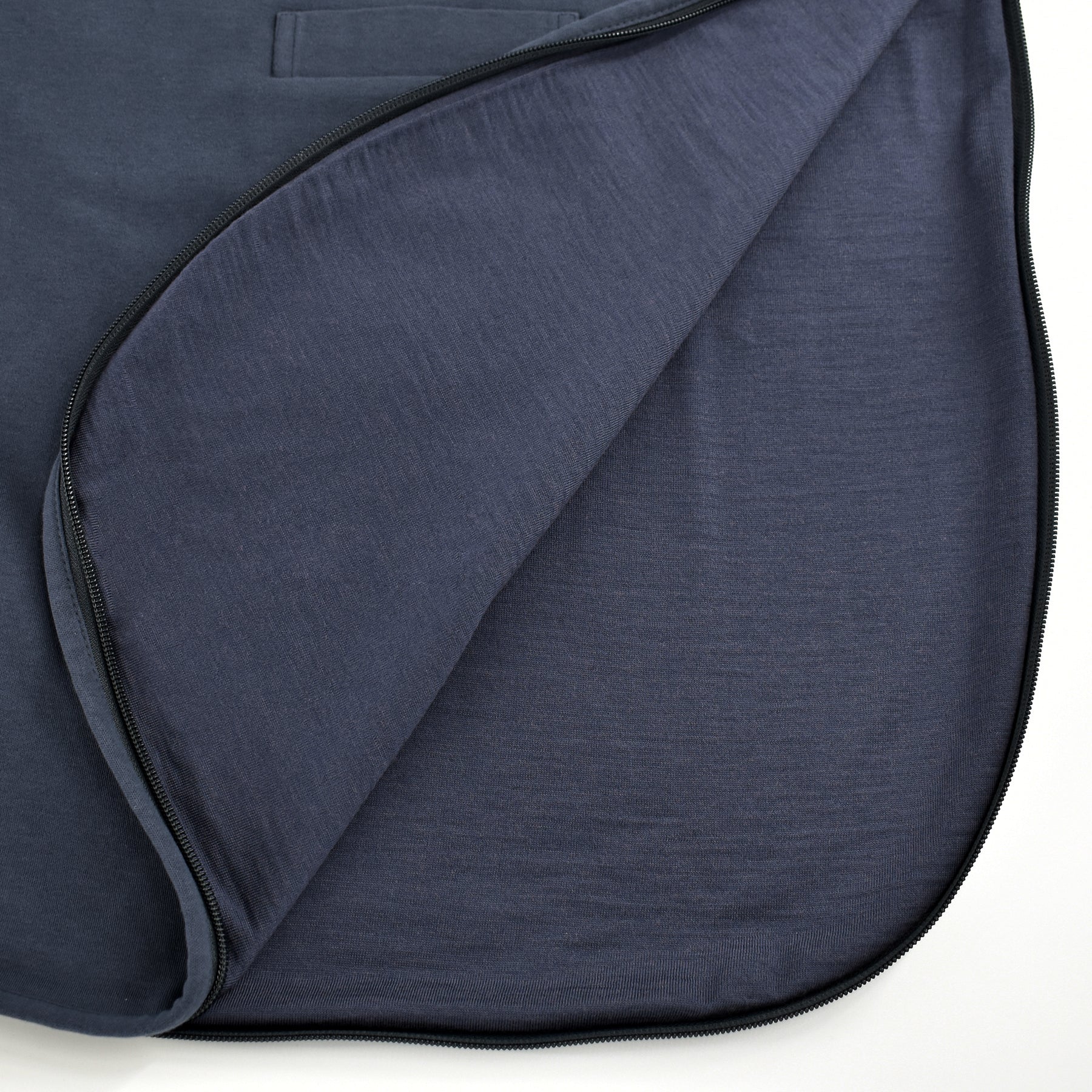 4 Season Baby Sleep Sack - Merino Wool & Organic Cotton for 2 Months to 2 Years - Soft Indigo Color - Perfect for Nursery, Daycare & Travel