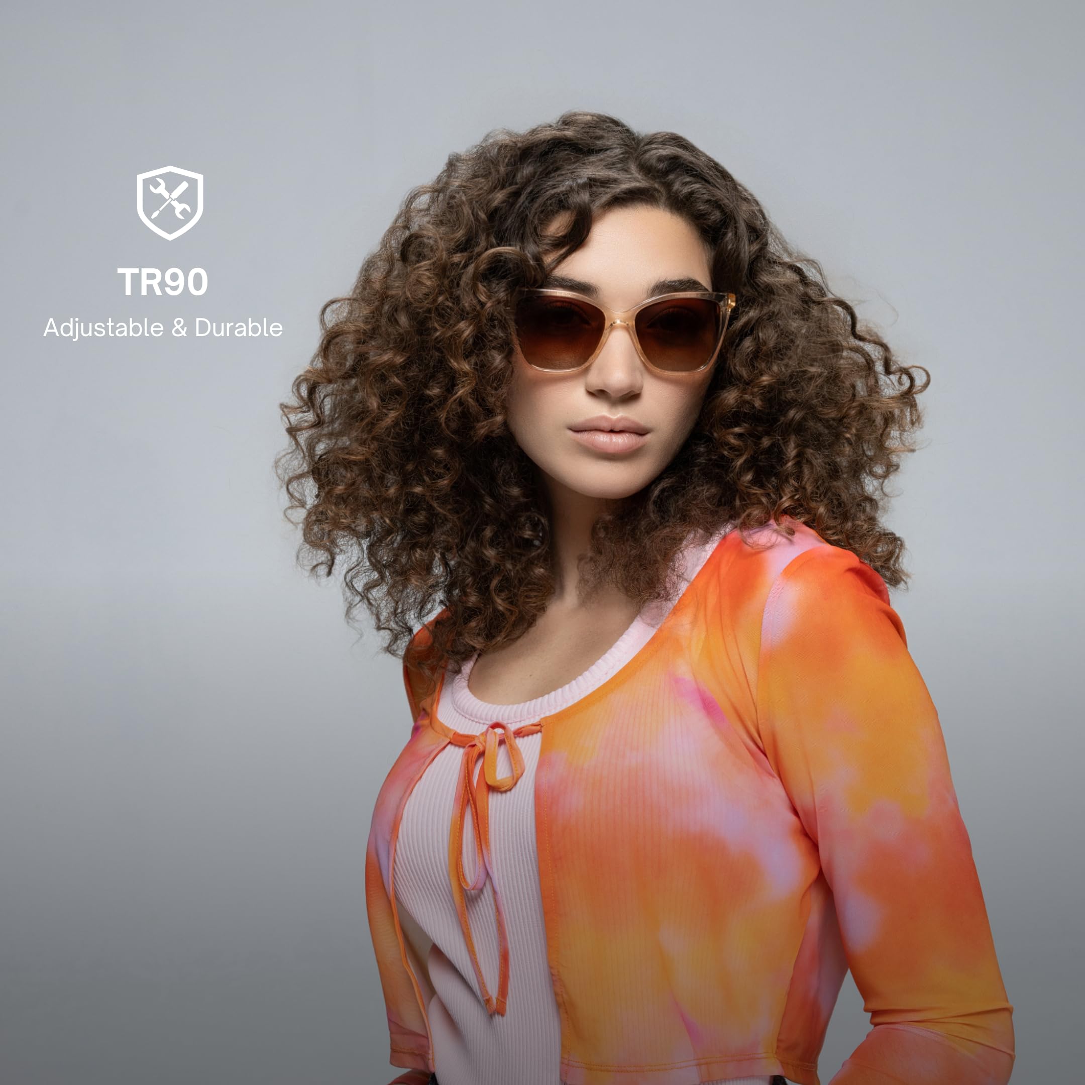 Lucyd Lyte (2025 Version) Bluetooth Smart Glasses for Women - UV400 Polarized Lenses, Open Ear Speakers & Microphone - Hands-Free Calling, Music Streaming & Sun Protection - Perfect for Driving, Outdoor Activities & Work Meetings (Standard)