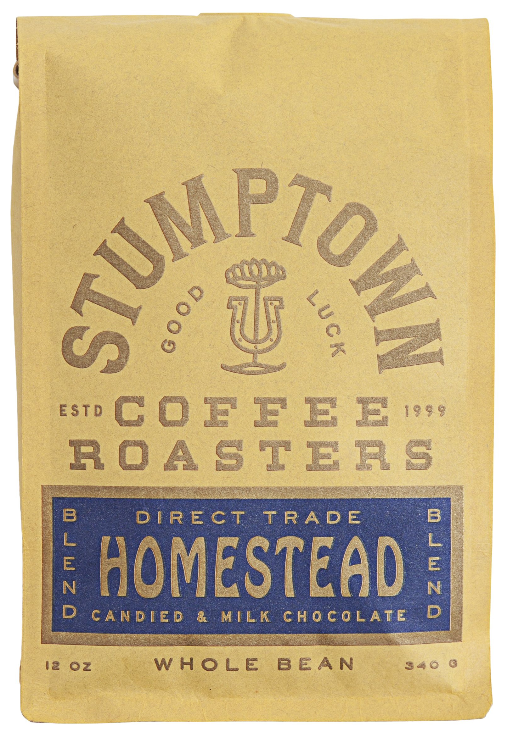 Stumptown Coffee Roasters Medium Roast Whole Bean Coffee - Homestead Blend 12oz Bag | Milk Chocolate, Cherry & Orange Flavor Notes | Perfect for Home Brewing, Office Use & Gifts