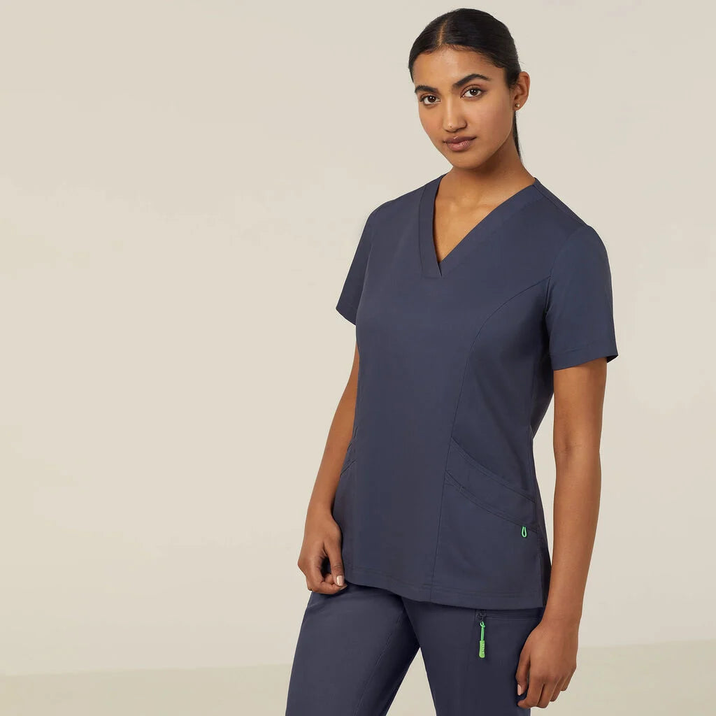 Next Generation Antibacterial Active Florence Scrub Top - Breathable Medical Uniform for Nurses & Healthcare Professionals - Perfect for Hospitals, Clinics & Long Shifts