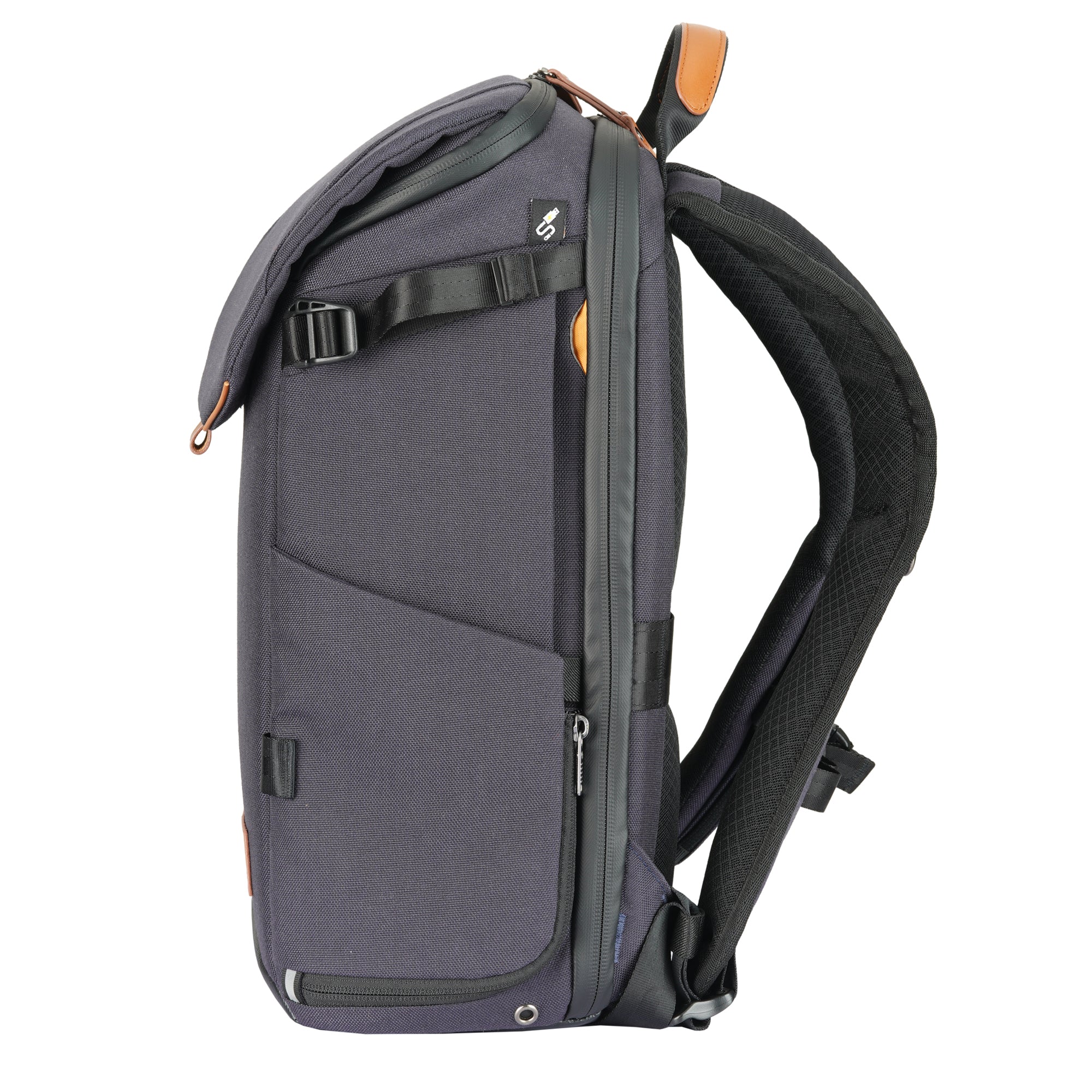 VEO CITY B42 Medium Camera Backpack with Removable Pouch - Waterproof DSLR Bag for Photographers, Navy Blue - Perfect for Travel, Hiking & Outdoor Photography