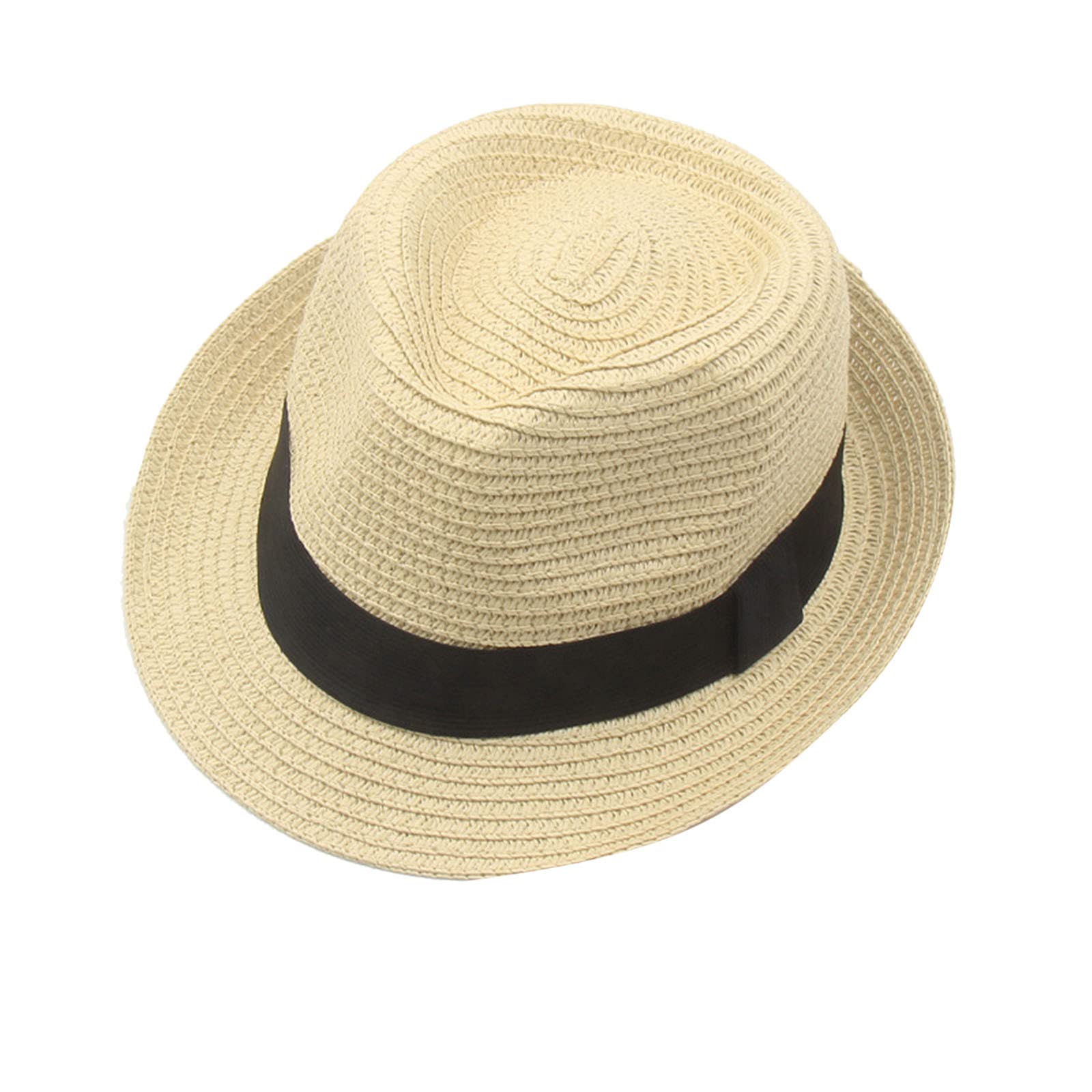 FIN86 Unisex Fashion Hat for Men & Women - Winter Warm & Summer Sun Protection Straw Fisherman Cap - Casual Beach, Outdoor, Travel Accessory in Beige